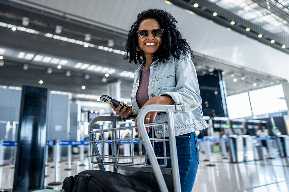 woman at airport