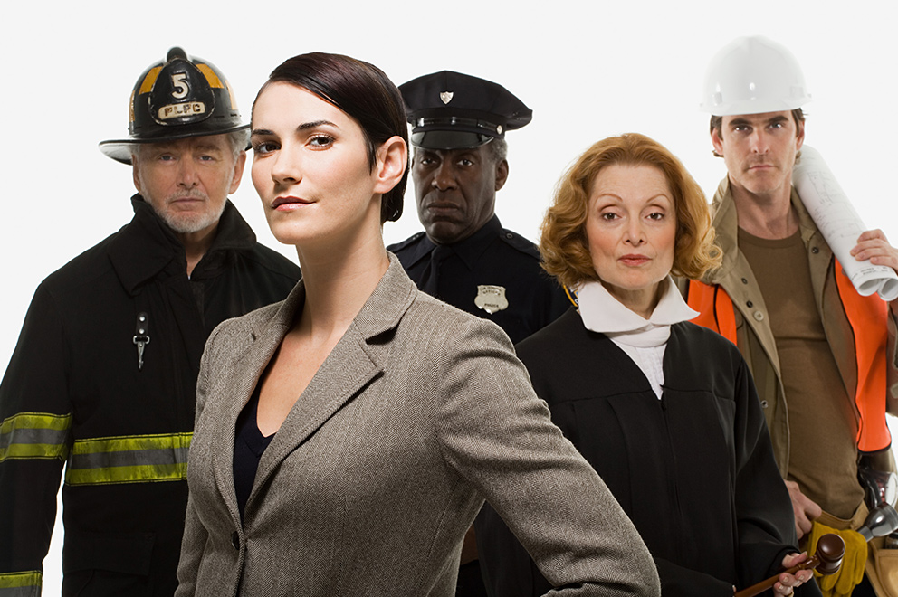 Fireman, police officer, nurse